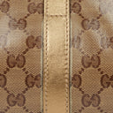 Gucci Beige/Gold Crystal Coated Canvas Joy Shoulder Bag