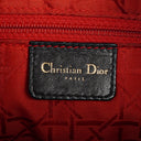 Christian Dior Black Cannage Quilted Suede Leather Lady Dior Bag