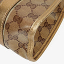 Gucci Beige/Gold Crystal Coated Canvas Joy Shoulder Bag
