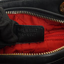 Christian Dior Black Cannage Quilted Suede Leather Lady Dior Bag