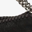 Stella McCartney Black Falabella Tiny Tote Vegan Shaggy Deer