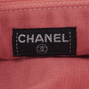Sac à rabat Mademoiselle Chanel en daim rose chocolat