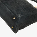 Christian Dior Black Cannage Quilted Suede Leather Lady Dior Bag