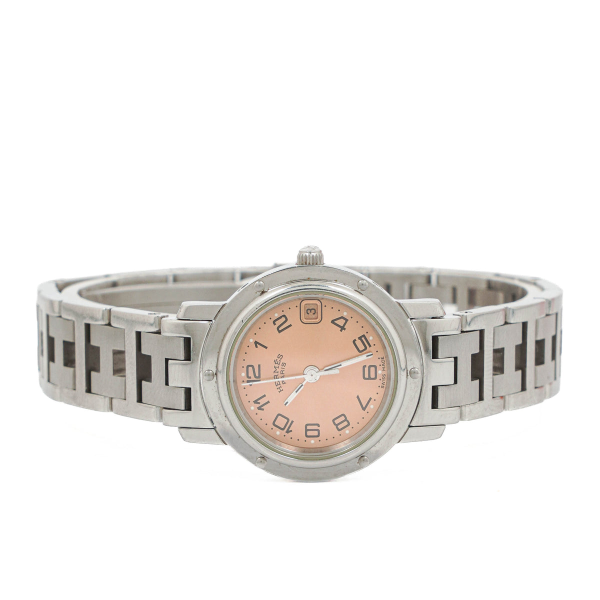 Hermes Clipper Quartz Watch Stainless Steel CL4. 210
