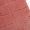 Sac à rabat Mademoiselle Chanel en daim rose chocolat