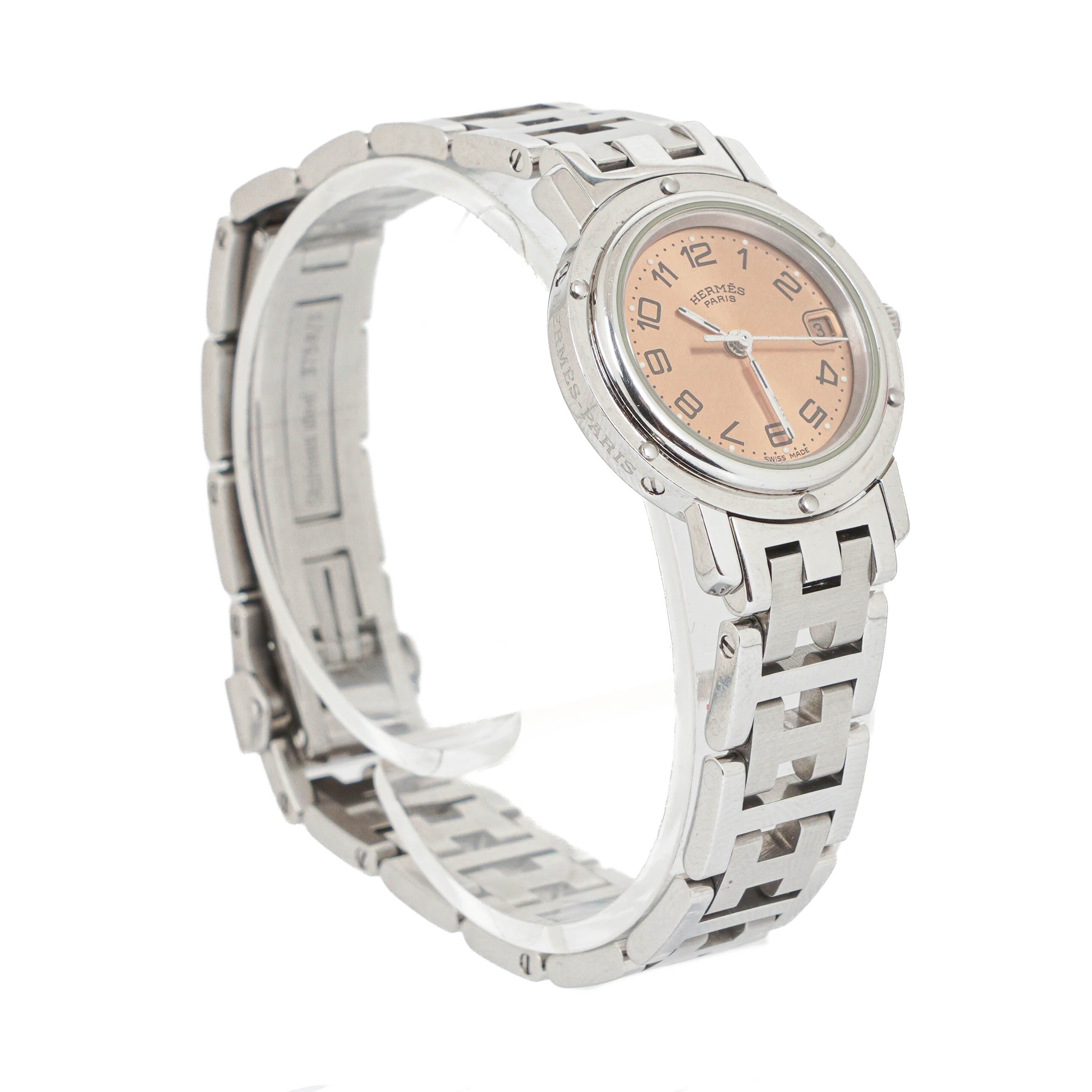 Hermes Clipper Quartz Watch Stainless Steel CL4. 210