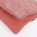 Sac à rabat Mademoiselle Chanel en daim rose chocolat