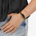 Chanel Stainless Steel Lambskin 20mm Chain Premiere Quartz Watch Gold M