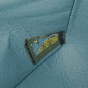 Chanel Medium Classic Vintage Double Flap Bag Light Blue Quilted Jersey 24K Gold-Plated Hardware