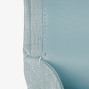 Chanel Medium Classic Vintage Double Flap Bag Light Blue Quilted Jersey 24K Gold-Plated Hardware