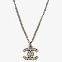 Chanel Crystal CC Pendant Necklace&nbsp;