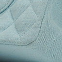 Chanel Medium Classic Vintage Double Flap Bag Light Blue Quilted Jersey 24K Gold-Plated Hardware