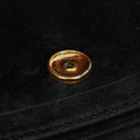 Chanel Small Half-Moon Black Velvet Flap Bag