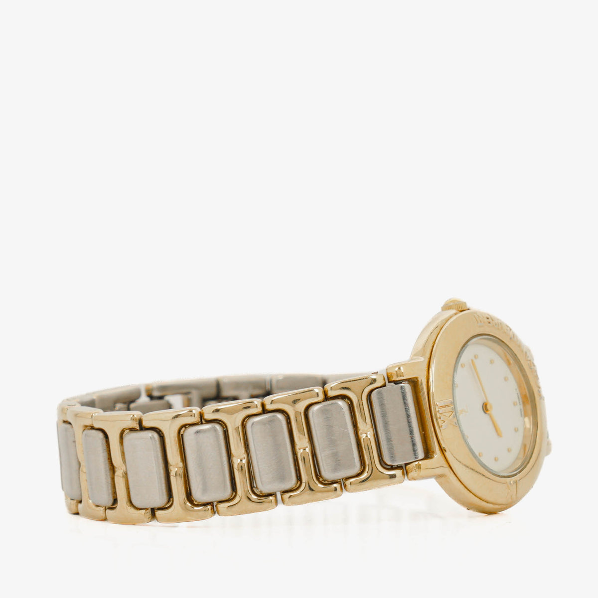 Yves Saint Laurent YSL Logo Two-Tone Stainless Steel Watch