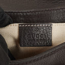 Gucci Brown Leather Dressage Crossbody Bag
