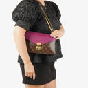 Louis Vuitton Pallas Chain Aurore Monogram Canvas Bag