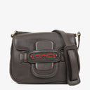 Gucci Brown Leather Dressage Crossbody Bag