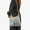 Louis Vuitton Baggy GM Monogram Denim Shoulder Bag