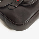 Gucci Brown Leather Dressage Crossbody Bag