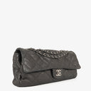 Chanel Ultimate Stitch Dark Grey Lambskin Single Flap