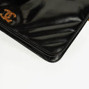 Chanel Patent Chevron Quilted Single Flap Bag