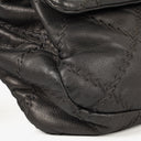 Chanel Ultimate Stitch Dark Grey Lambskin Single Flap