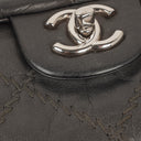 Chanel Ultimate Stitch Dark Grey Lambskin Single Flap