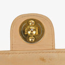 Chanel Classic Single Flap Bag Beige Quilted Lambskin With 24K Gold-Plated Hardware