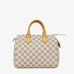 Louis Vuitton Speedy 25 Damier Azur Coated Canvas Handbag