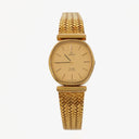 Omega De Ville Ladies Gold Plated Stainless Steel 23mm Quartz Watch