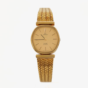 Omega De Ville Ladies Gold Plated Stainless Steel 23mm Quartz Watch