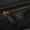 Fendi Baguette Large Black Nappa FF Embossed Bag