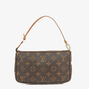 Louis Vuitton Pochette Accessoires Monogram Canvas Clutch Handbag