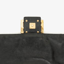 Fendi Baguette Large Black Nappa FF Embossed Bag