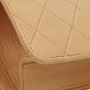 Chanel Classic Single Flap Bag Beige Quilted Lambskin With 24K Gold-Plated Hardware