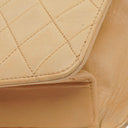 Chanel Classic Single Flap Bag Beige Quilted Lambskin With 24K Gold-Plated Hardware