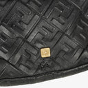 Fendi Baguette Large Black Nappa FF Embossed Bag