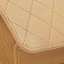 Chanel Classic Single Flap Bag Beige Quilted Lambskin With 24K Gold-Plated Hardware
