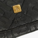 Fendi Baguette Large Black Nappa FF Embossed Bag