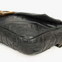 Fendi Baguette Large Black Nappa FF Embossed Bag