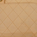 Chanel Classic Single Flap Bag Beige Quilted Lambskin With 24K Gold-Plated Hardware