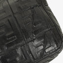 Fendi Baguette Large Black Nappa FF Embossed Bag