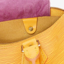 Louis Vuitton Speedy 25 Yellow EPI Leather Handbag