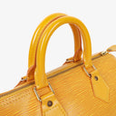 Louis Vuitton Speedy 25 Yellow EPI Leather Handbag