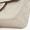 Chanel Mini Quilted Square Leather White Flap Bag With 24K Gold-Plated Hardware