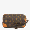 Louis Vuitton Marly Dragonne PM Monogram Canvas Clutch