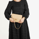 Chanel Classic Single Flap Bag Beige Quilted Lambskin With 24K Gold-Plated Hardware