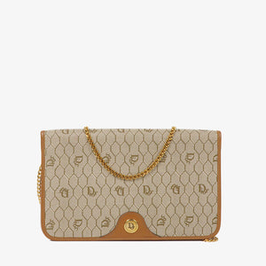 Christian Dior Beige Honeycomb Chain Shouder Bag