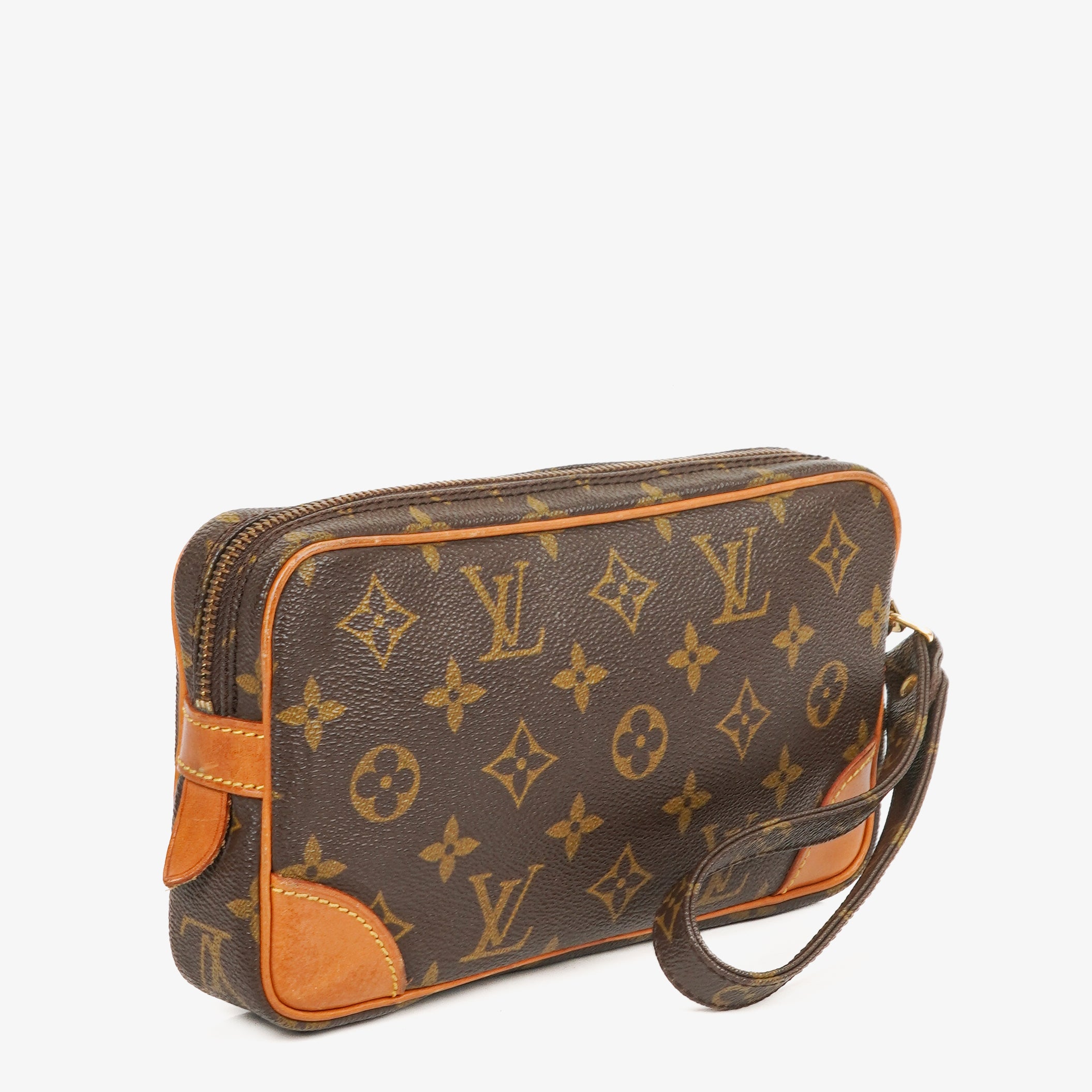Louis Vuitton Marly Dragonne PM Monogram Canvas Clutch