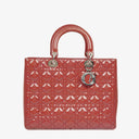 Dior Lady Dior Vintage Large Patent Calfskin Handbag